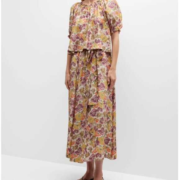 The Great Papyrus Floral Silk Skirt - Picture 3 of 4